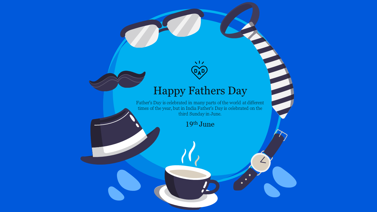 Free - Effective Fathers Day PowerPoint Backgrounds Template