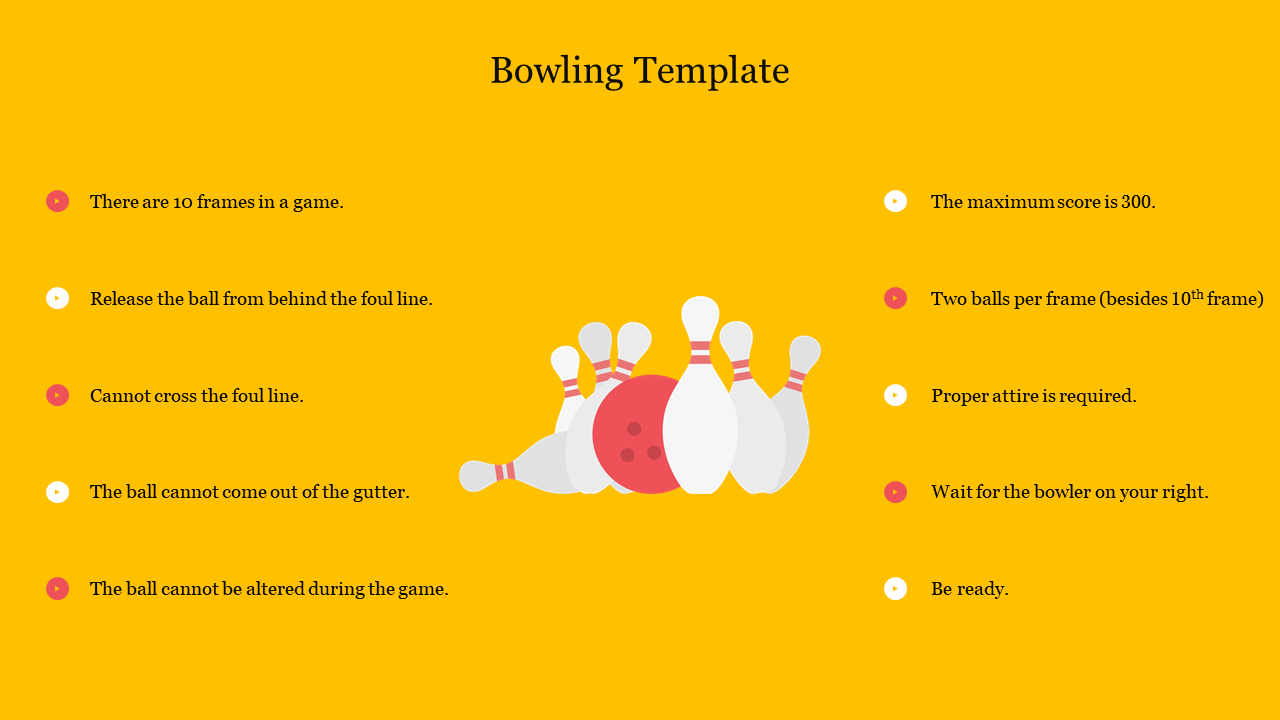 Bowling Template Free
