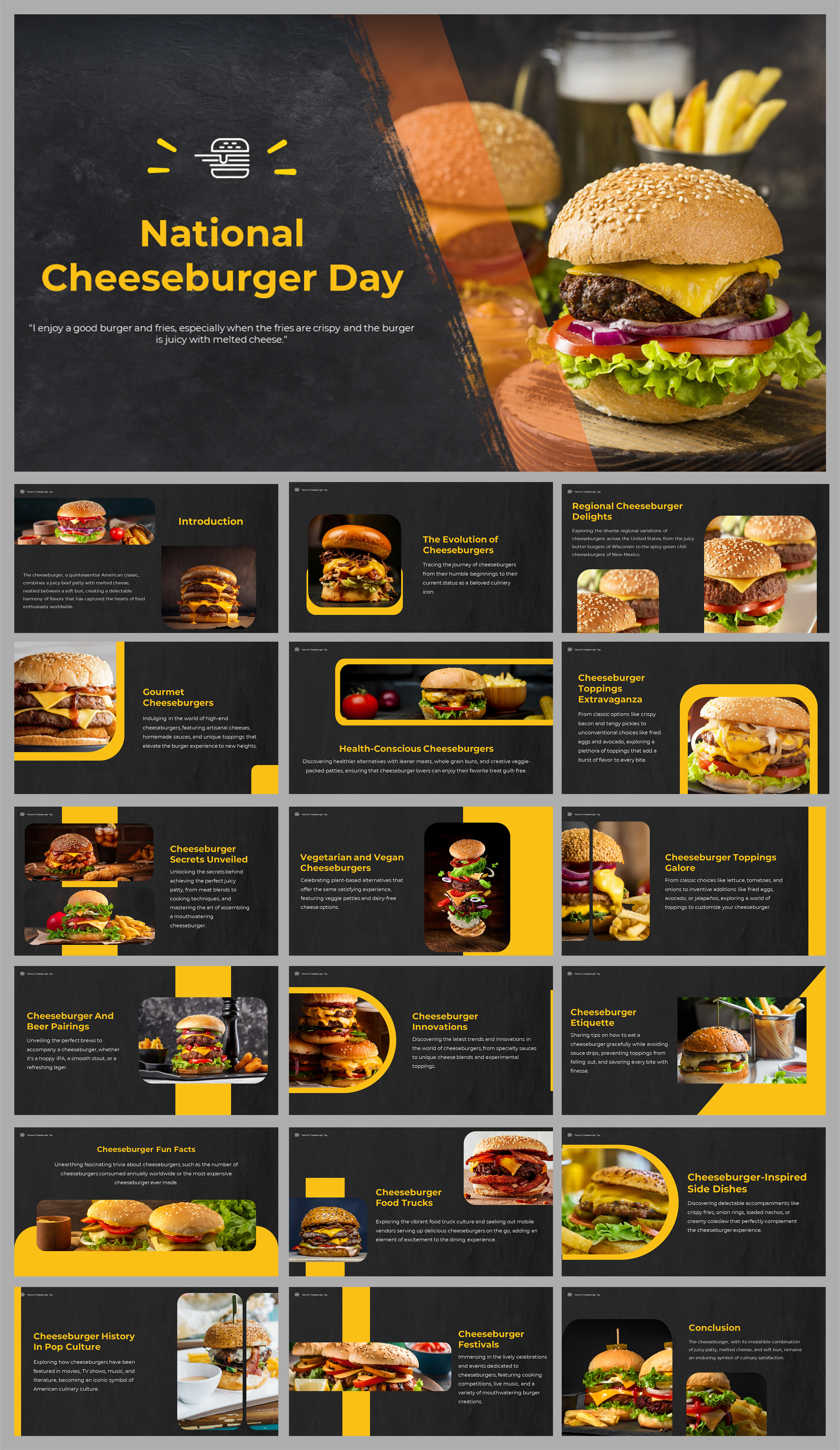 National Cheeseburger Day PPT And Google Slides Themes