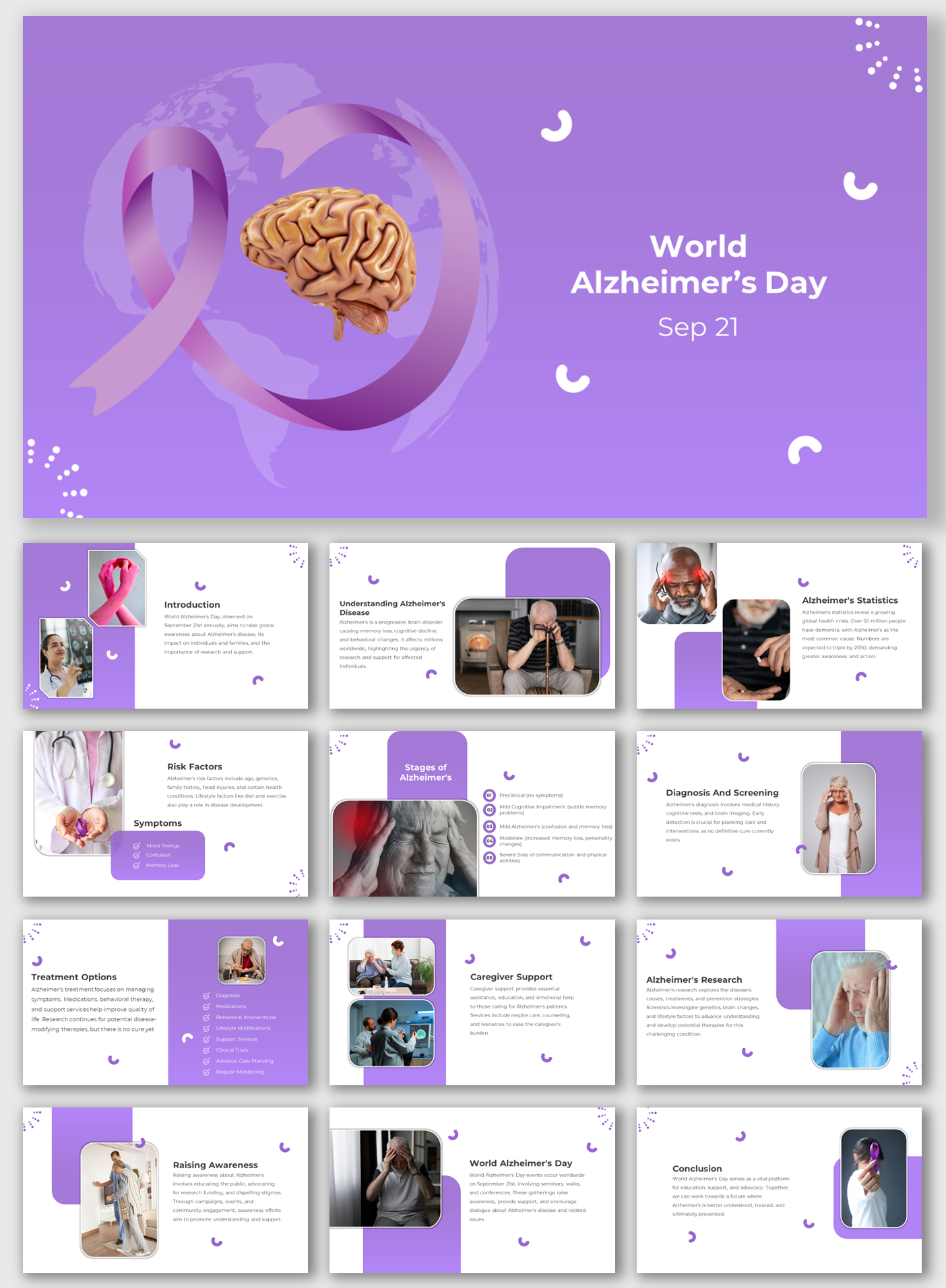 Download World Alzheimers Day PowerPoint And Google Slides