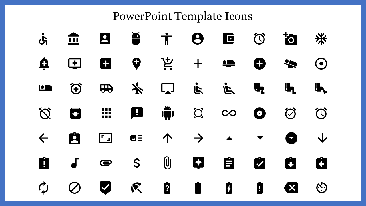 Editable PowerPoint Template Icons For Your Presentation