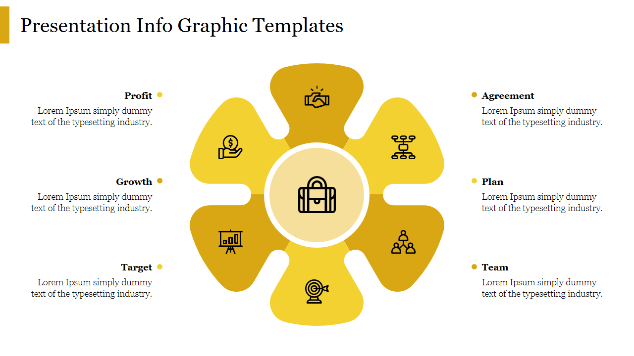 Five-step process infographic with curved banners labeled 01 to 05, showing red arrows, captions, and black icons.