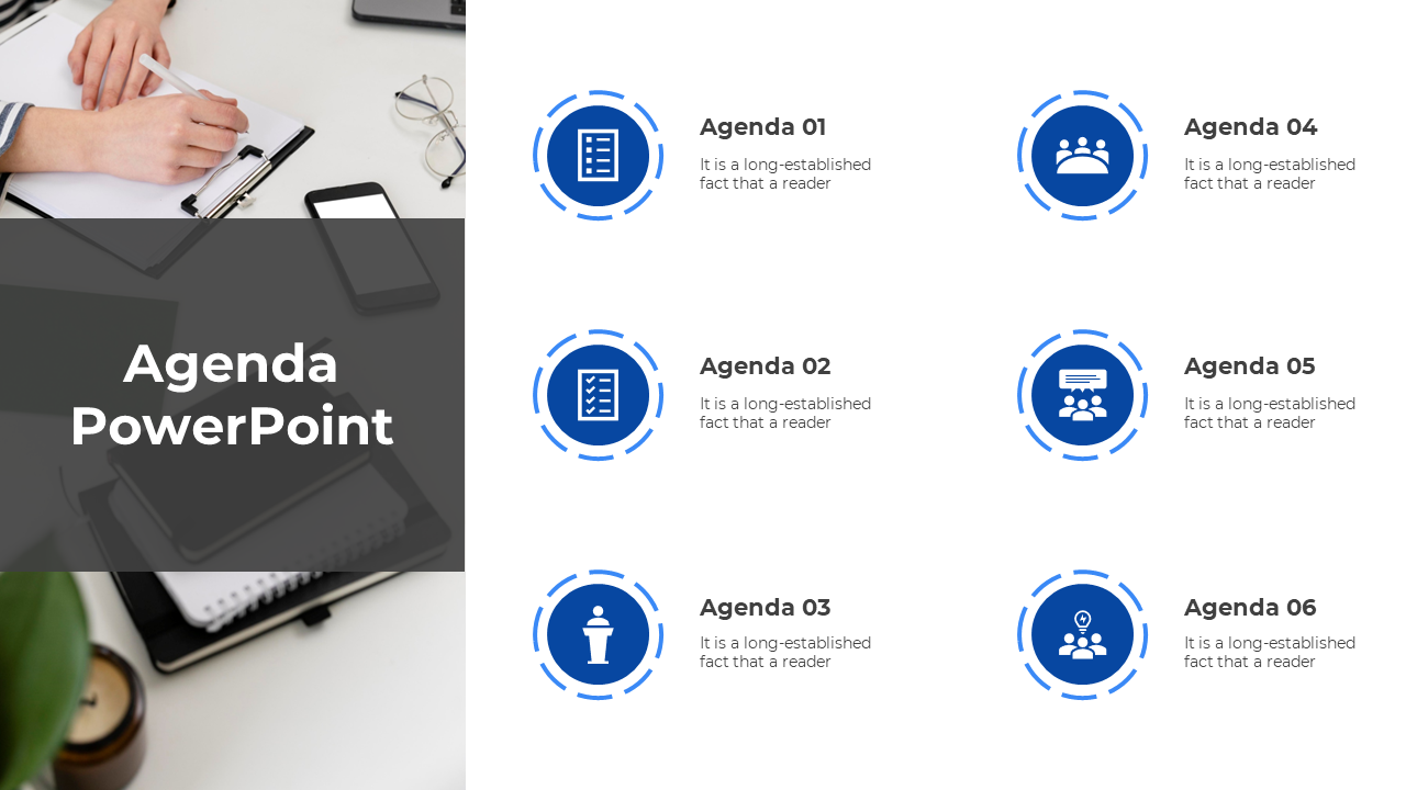 Customize Agenda PowerPoint And Google Slides Template 