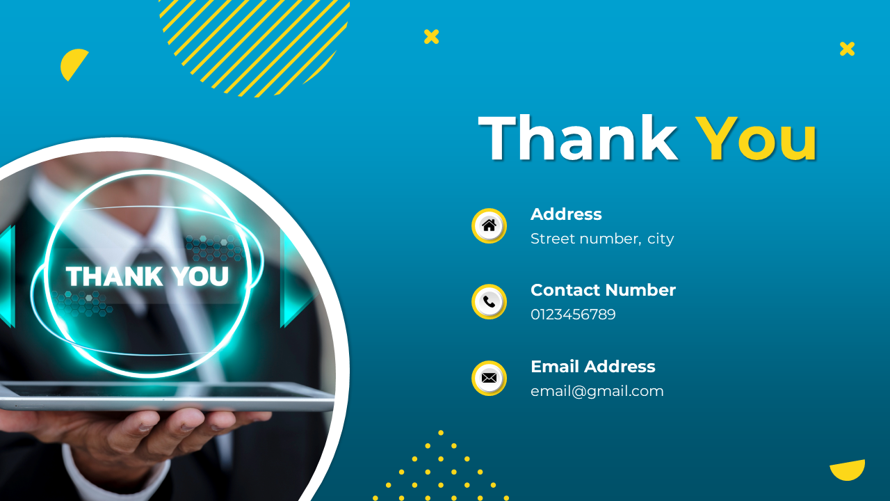 Our Creative Thank You PowerPoint And Google Slides Template