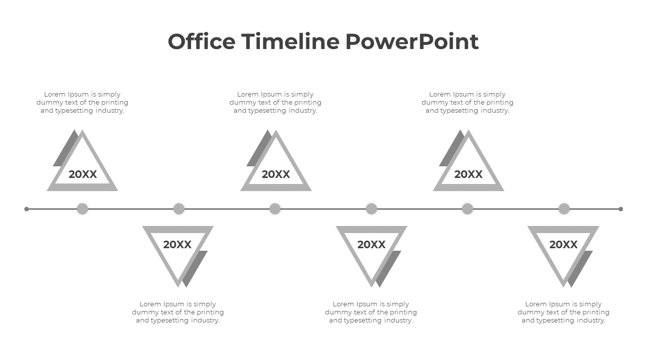 Office Timeline PowerPoint Mac-Gray