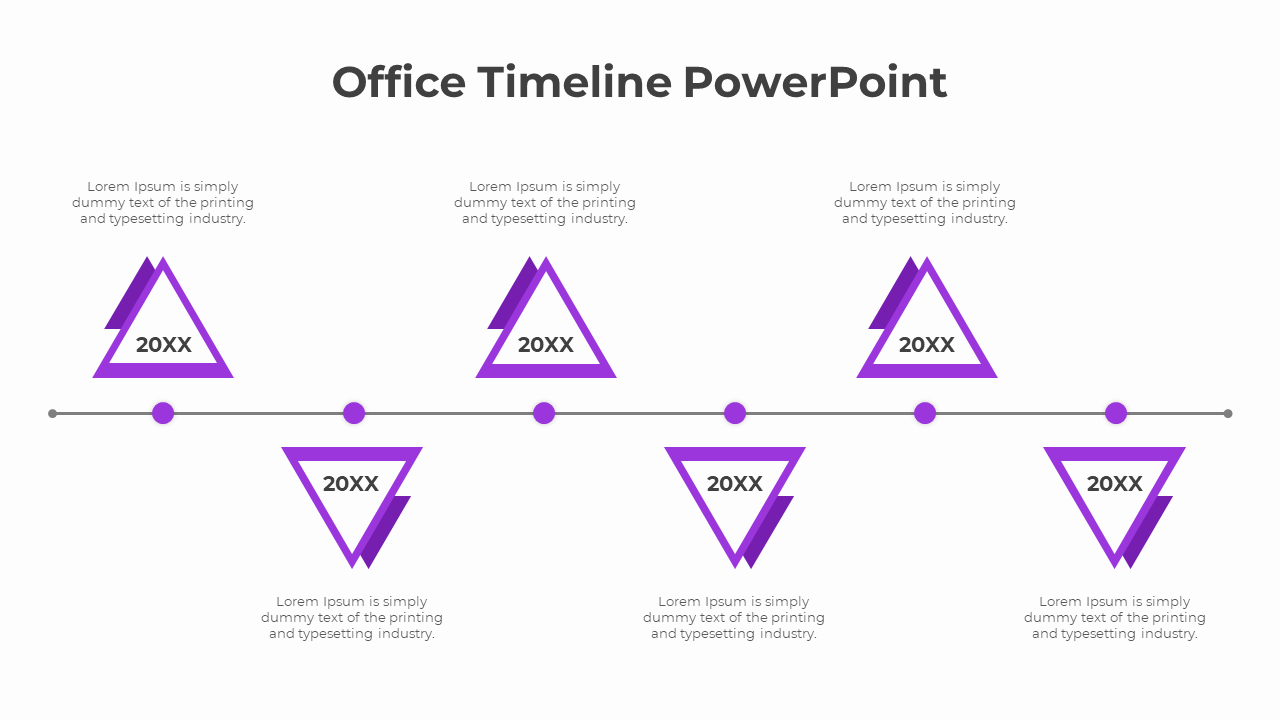 Easy To Usable Office Timeline PowerPoint And Google Slides