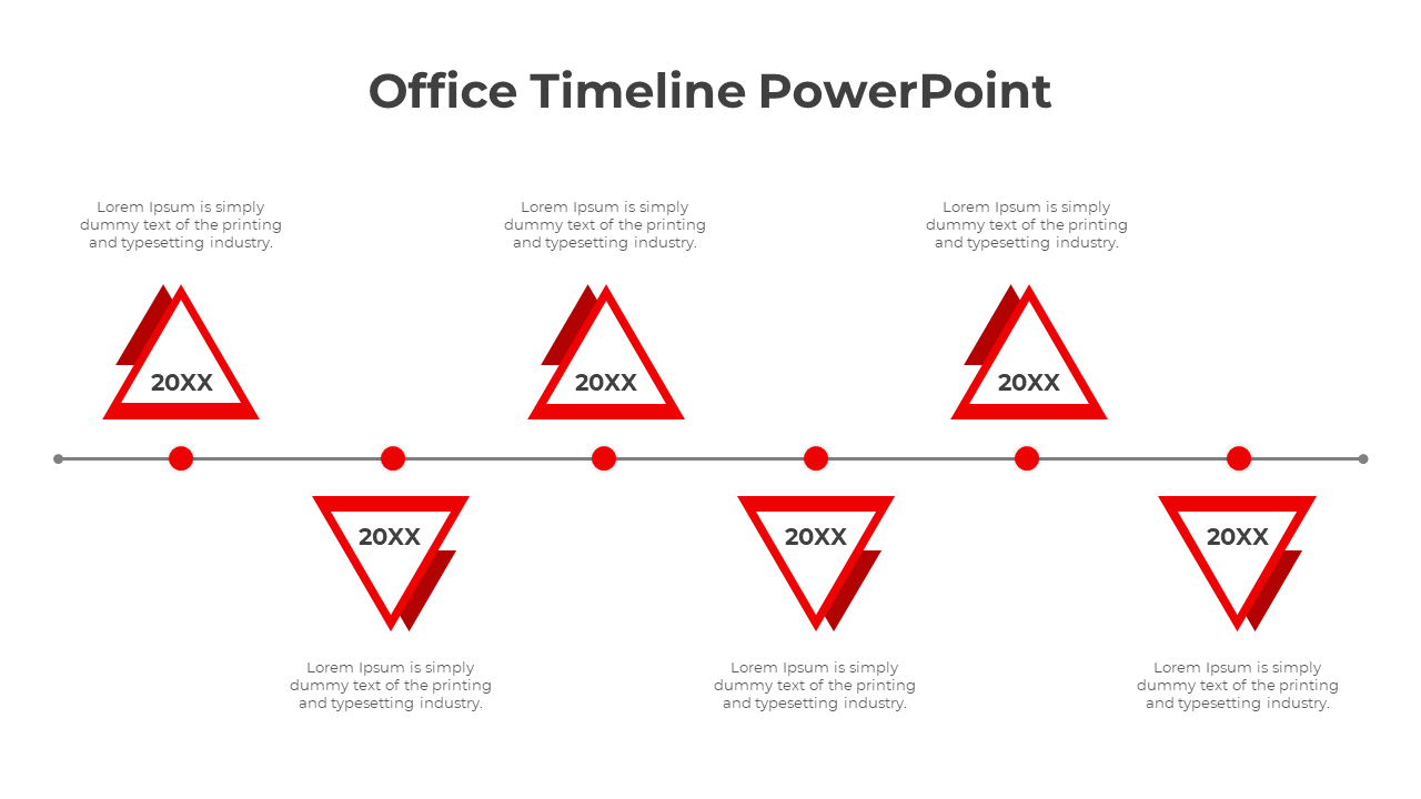 Easy To Customize Office Timeline PPT And Google Slides