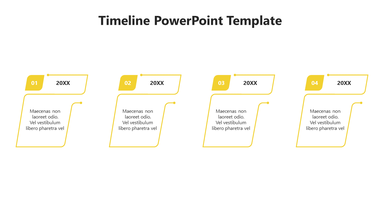 Attractive Flat Timeline PPT And Google Slides Template