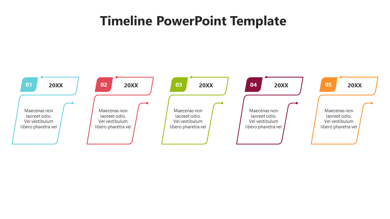 Alluring Flat Timeline PPT And Google Slides Template