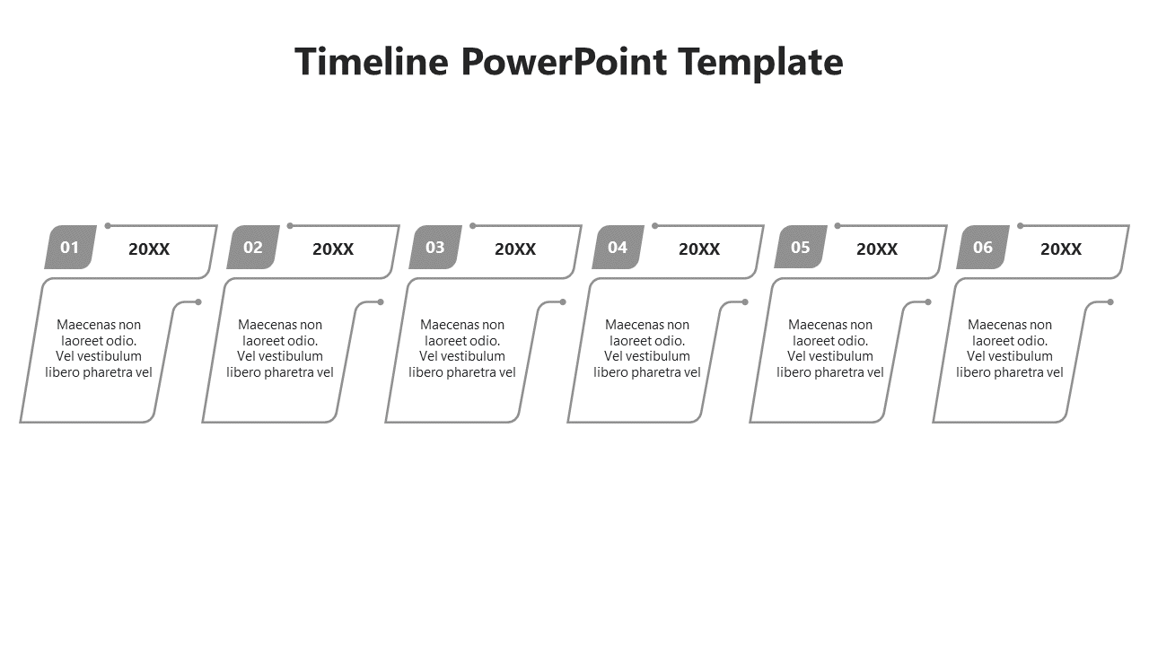 Remarkable Flat Timeline PPT And Google Slides Template