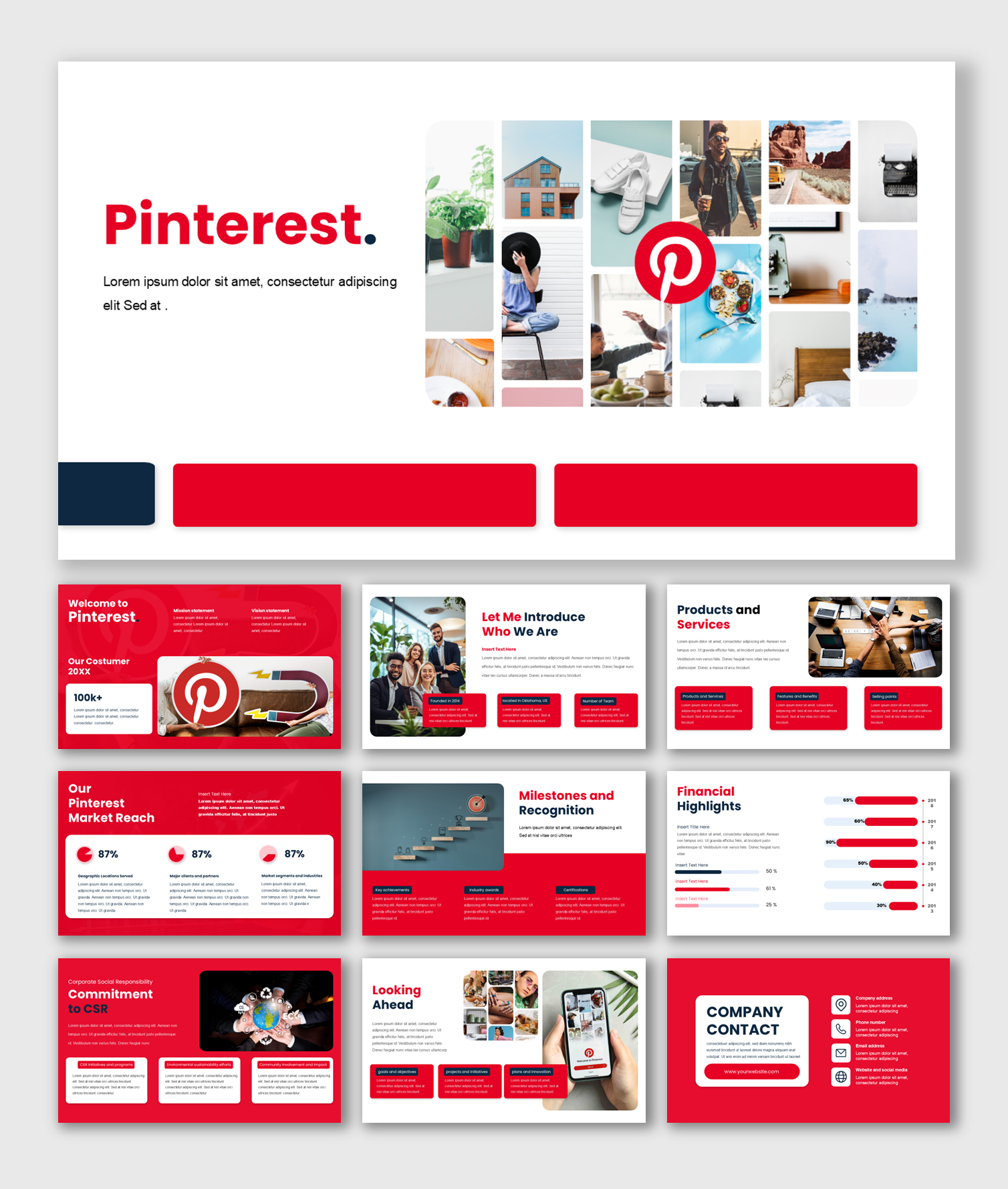Try This Pinterest PPT Presentation Template