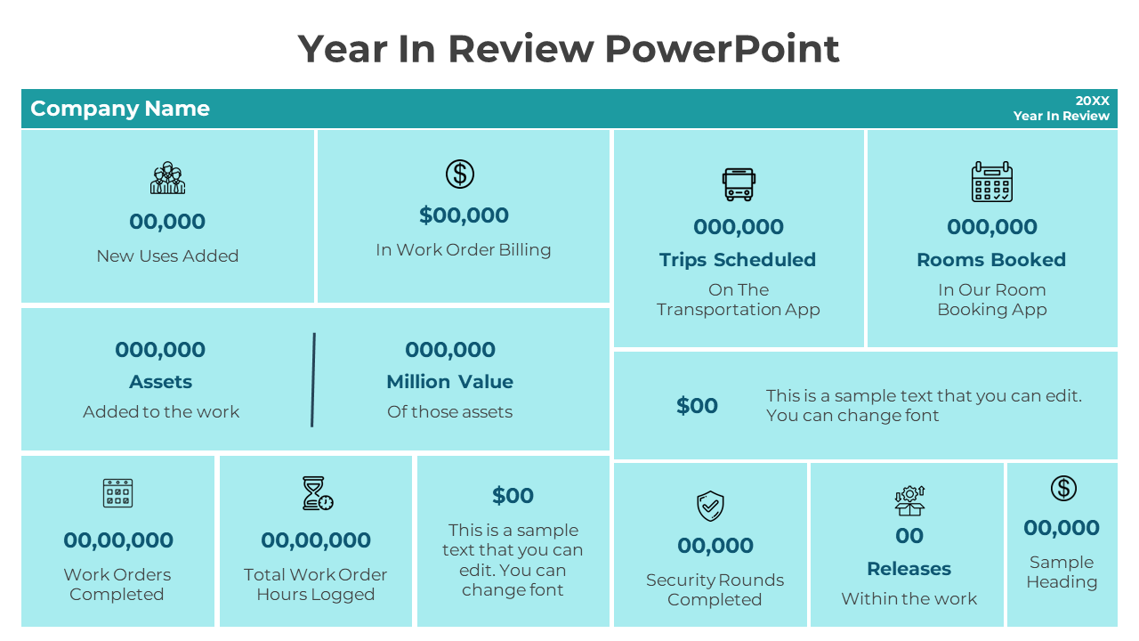 Year In Review PowerPoint Presentation Template