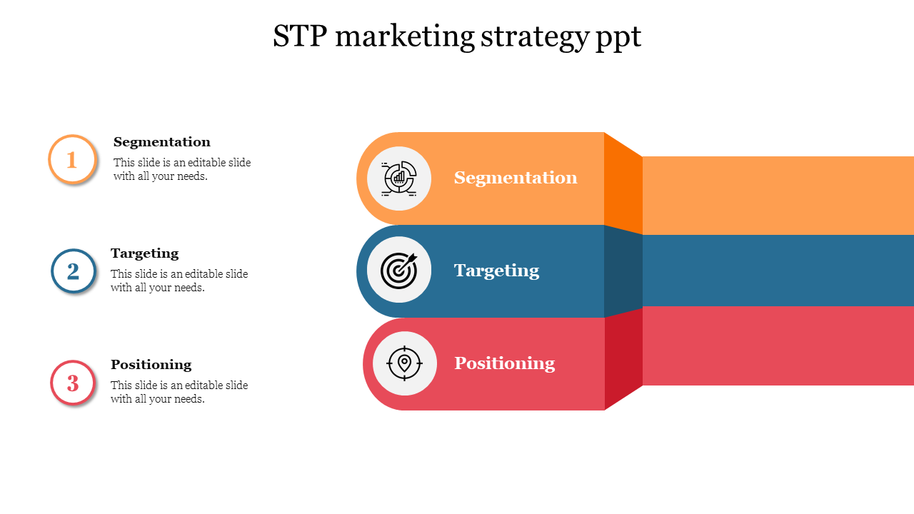 Editable STP Marketing Strategy PPT
