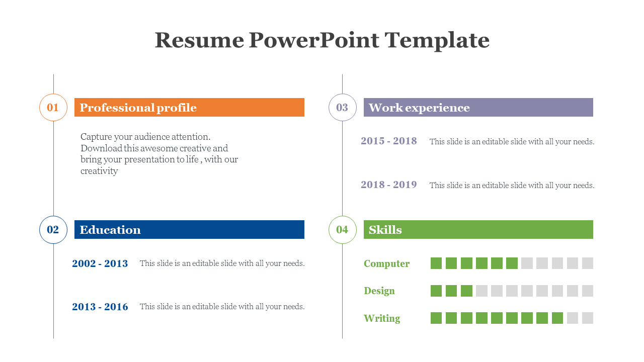 Resume PowerPoint Template 