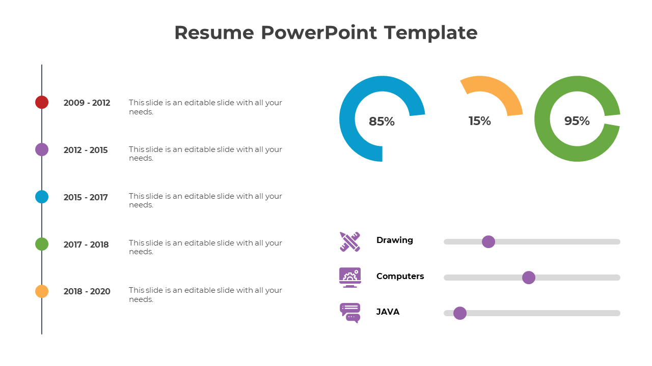 Resume PowerPoint Template Free