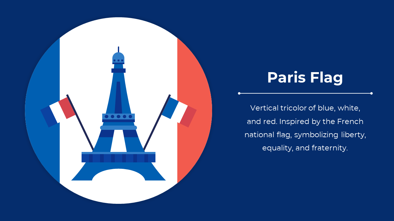 Creative Paris Flag PowerPoint And Google Slides Template