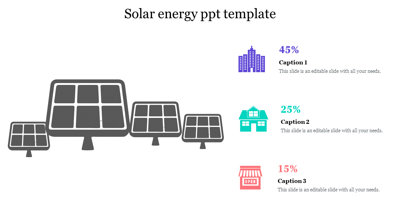 Editable Solar Energy PPT Template 