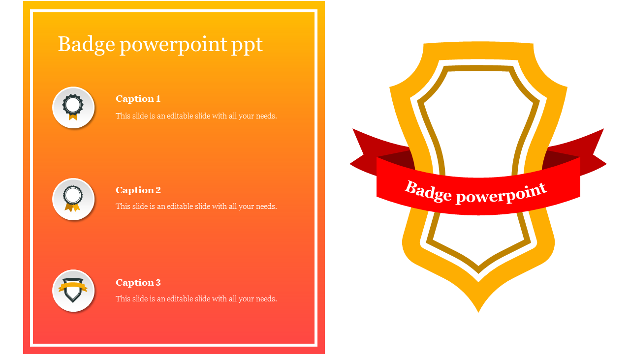 Innovative Badge Powerpoint PPT 