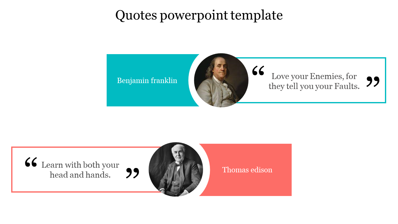 Elegant Quotes PowerPoint Template Presentation Design