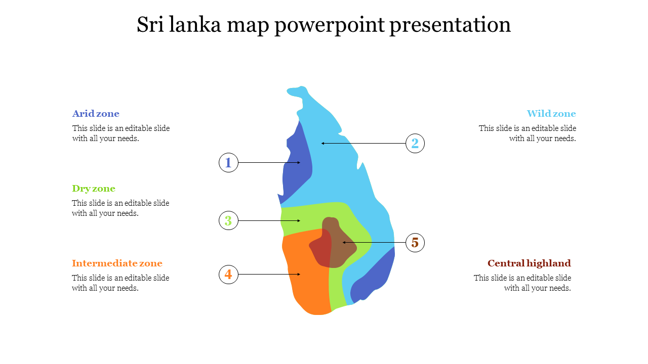 Best Sri Lanka Map Powerpoint Presentation