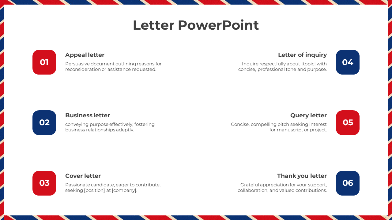 Letter PowerPoint Presentation Template