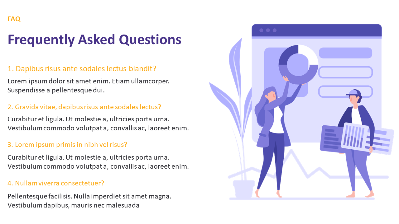 Frequently Asked Questions PowerPoint Slide Template