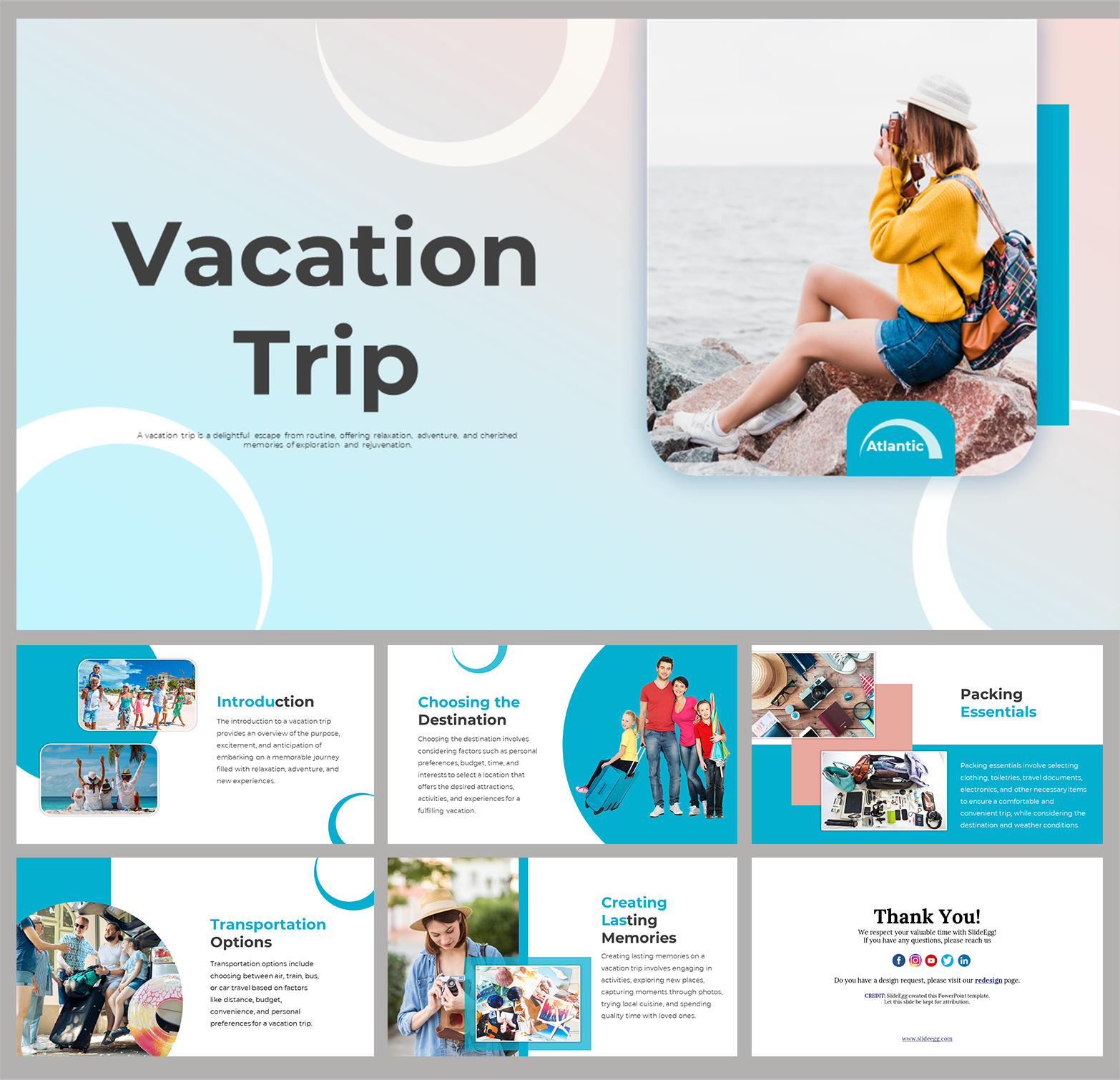 Vacation Trip Presentation And Google Slides Themes