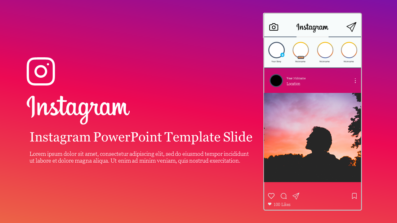Plantilla De Powerpoint De Instagram Plantilla De Powerpoint De Instagram