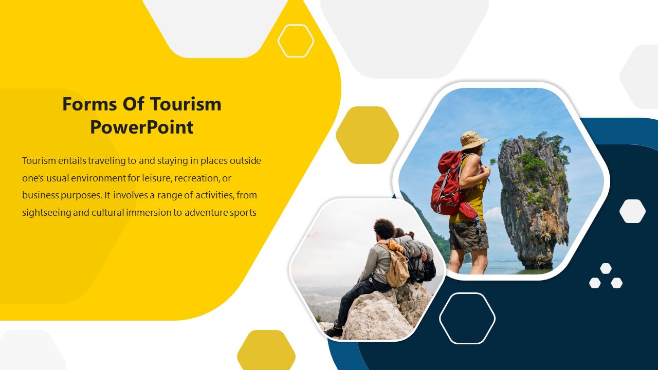 Forms Of Tourism PowerPoint Template