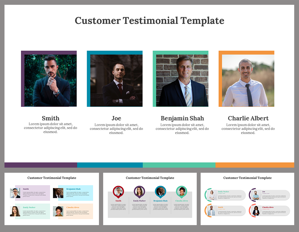 Customer Testimonial PowerPoint and Google Slides Templates