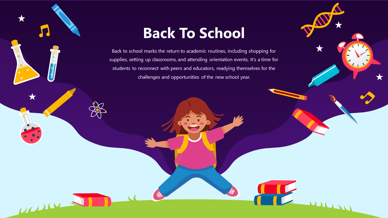 Free - Majestic Back To School PowerPoint And Google Slides