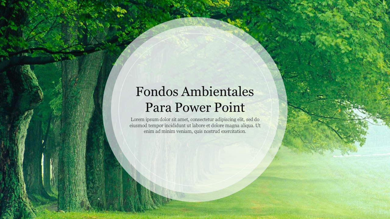 Plantilla paisaje natural para PowerPoint  Plantillas Power Point gratis