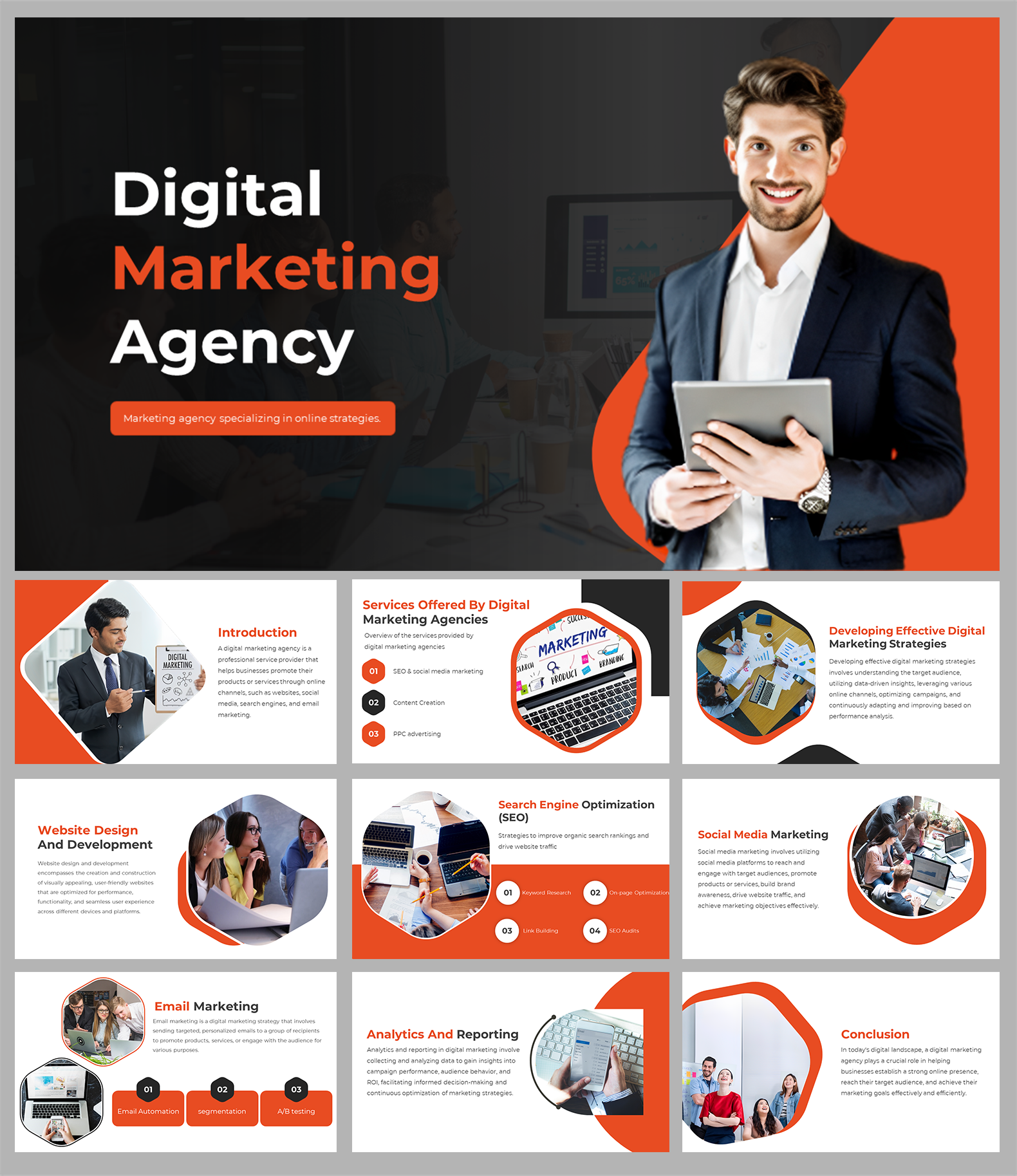 Digital Marketing Agency PPT and Google Slides Templates