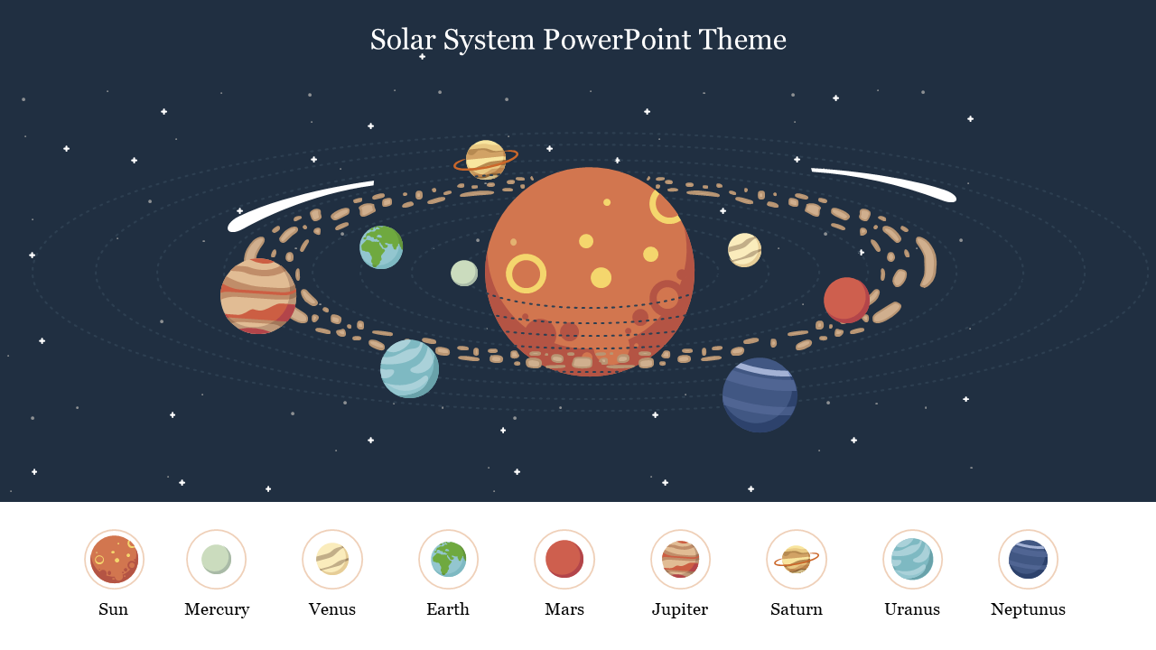 Explore Solar System PowerPoint Theme Presentation Slide
