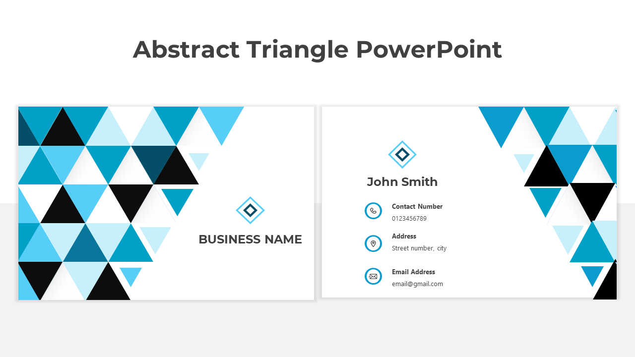 Abstract Triangle PowerPoint Templates