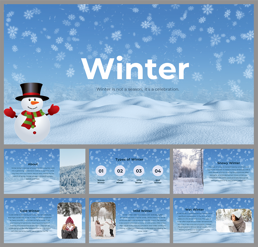 Discover free Winter PowerPoint Template and Google Slides