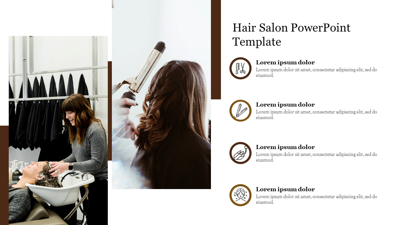 Free Hair Salon PowerPoint Template Presentation Slide