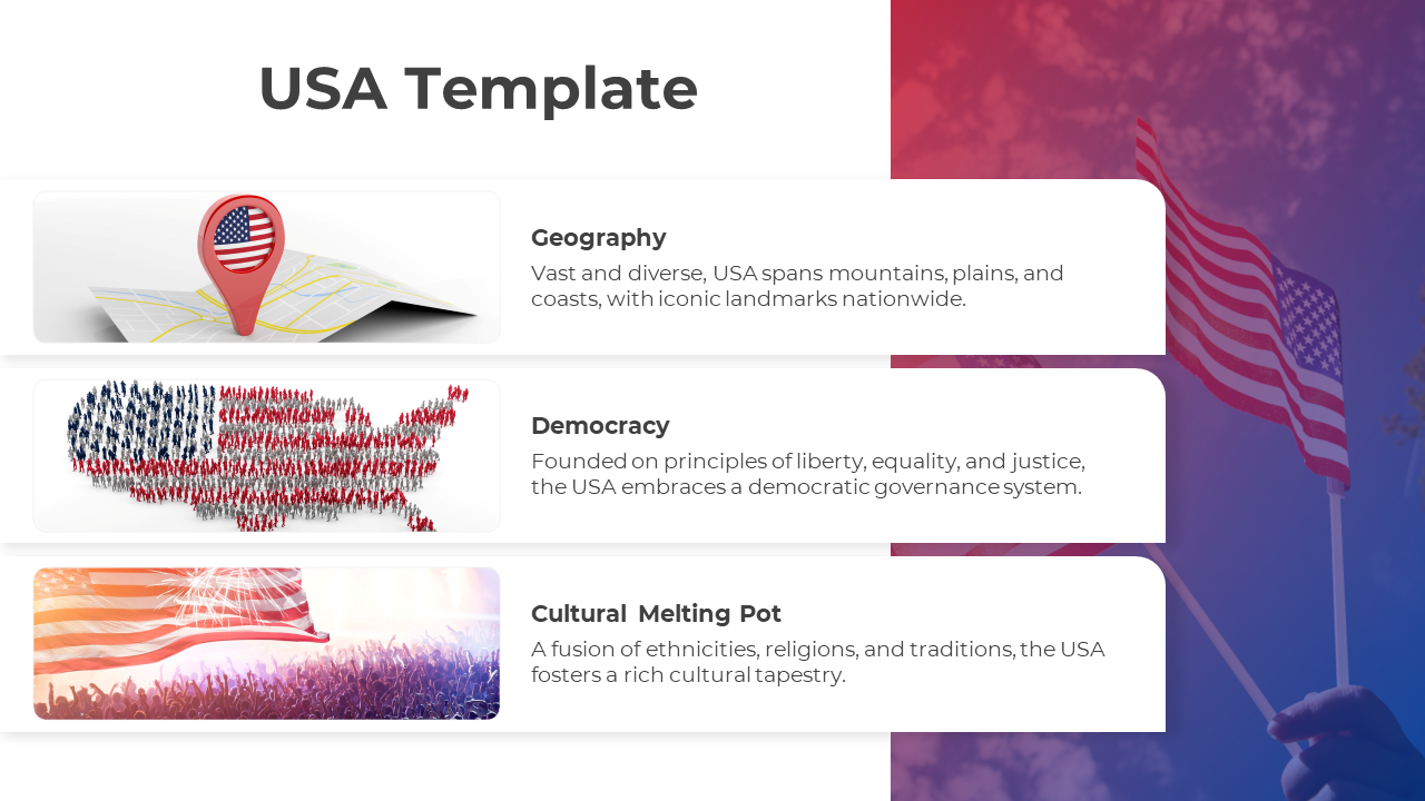 Free - Easy To Use USA PowerPoint And Google Slides Template