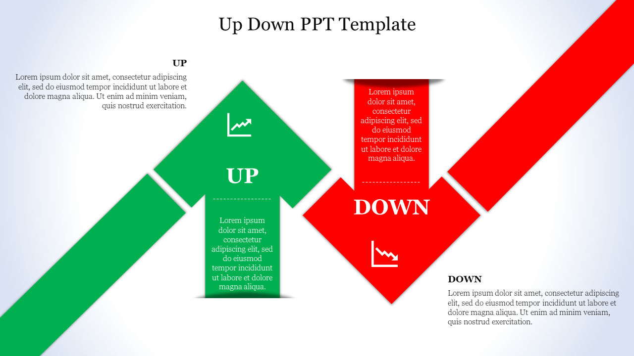 Up Down PPT Template