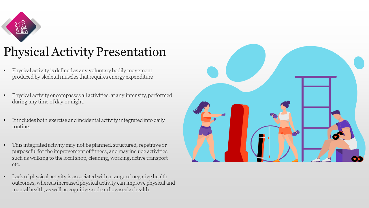 Creative Physical Activity Presentation PowerPoint Slide 
