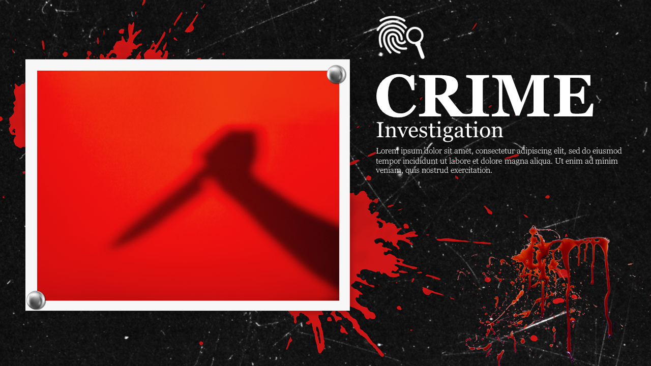 Crime Scene Google Slides Theme Free