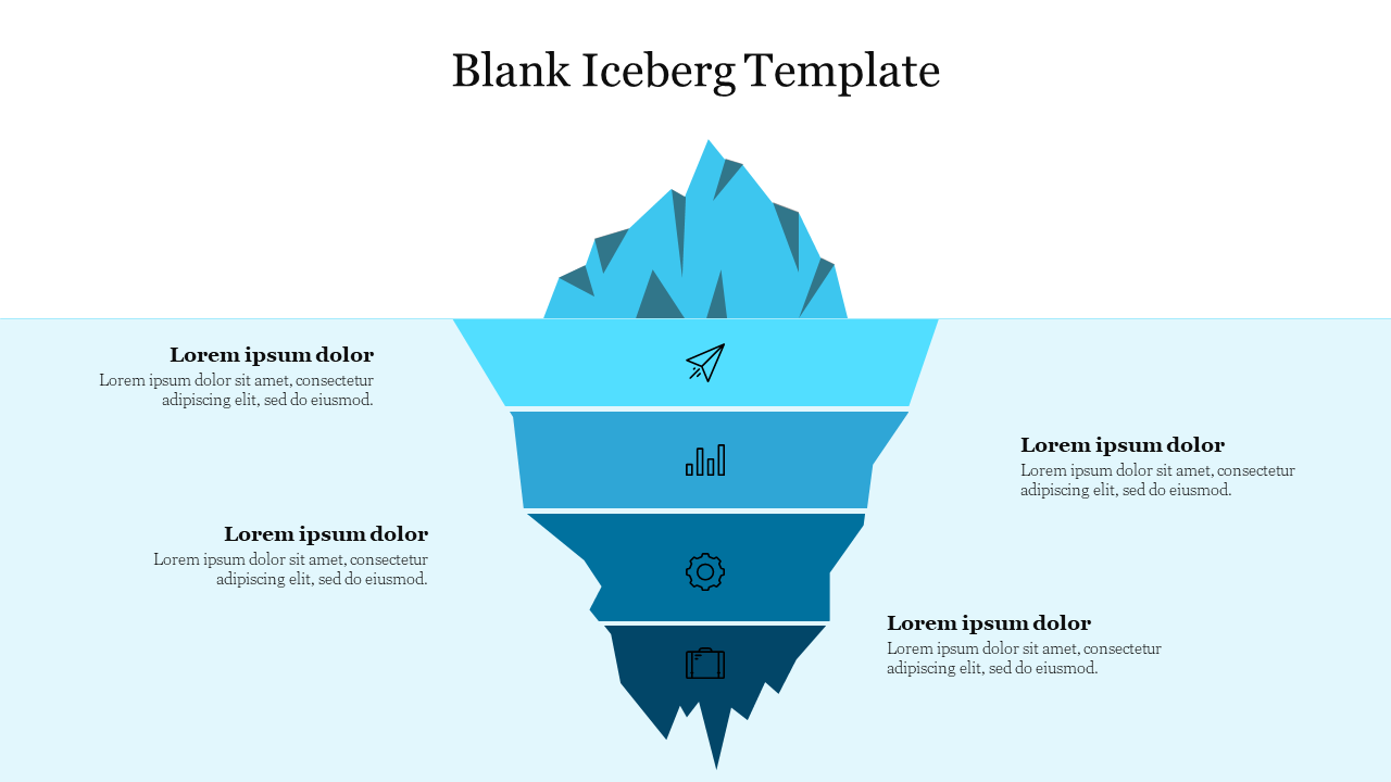 Blank Iceberg Template