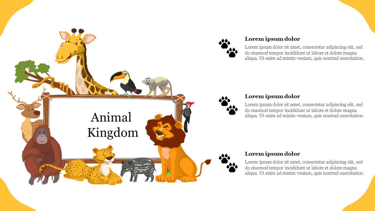 Try Now Animal Kingdom PowerPoint Slides Presentation