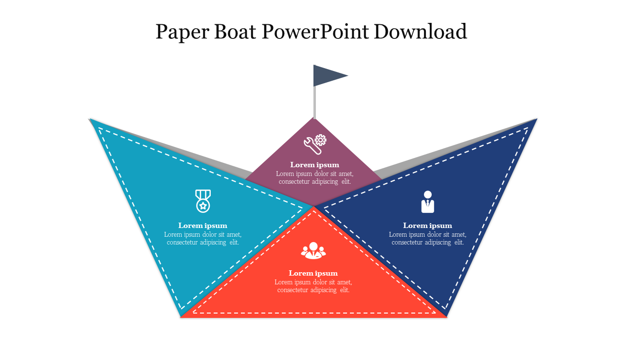 Paper Boat PowerPoint Download