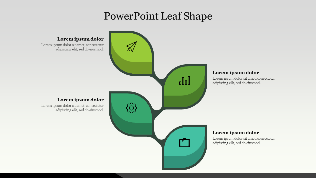 PowerPoint Leaf Shape
