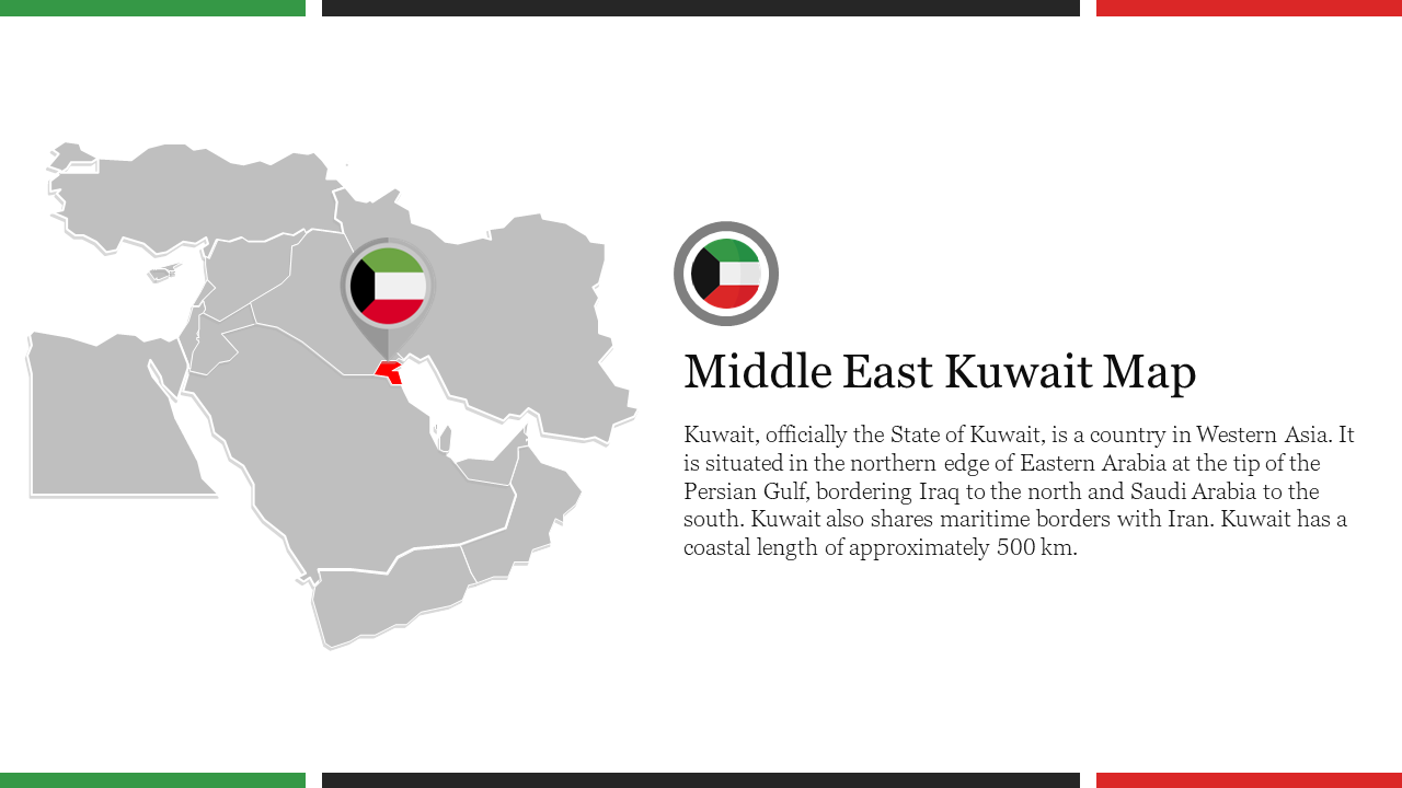 Middle East Kuwait Map