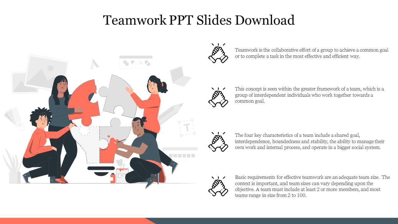 Free - Teamwork PPT Templates Free Download Google Slides