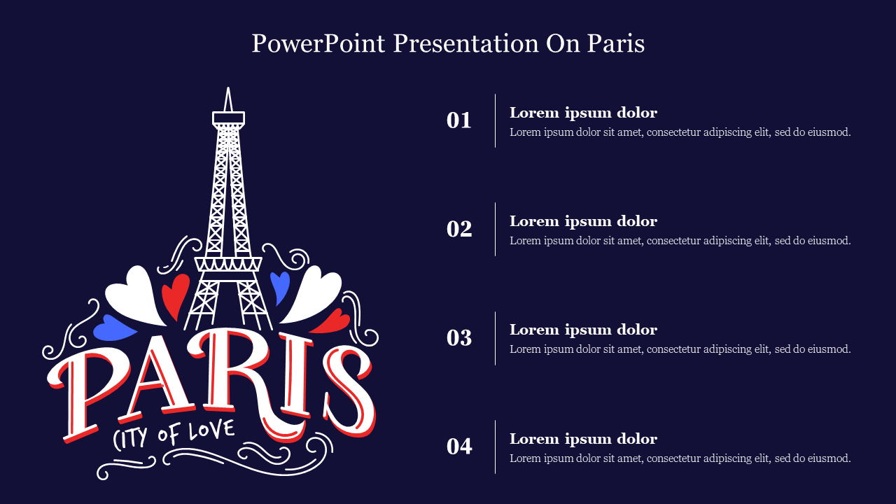 PowerPoint Presentation On Paris