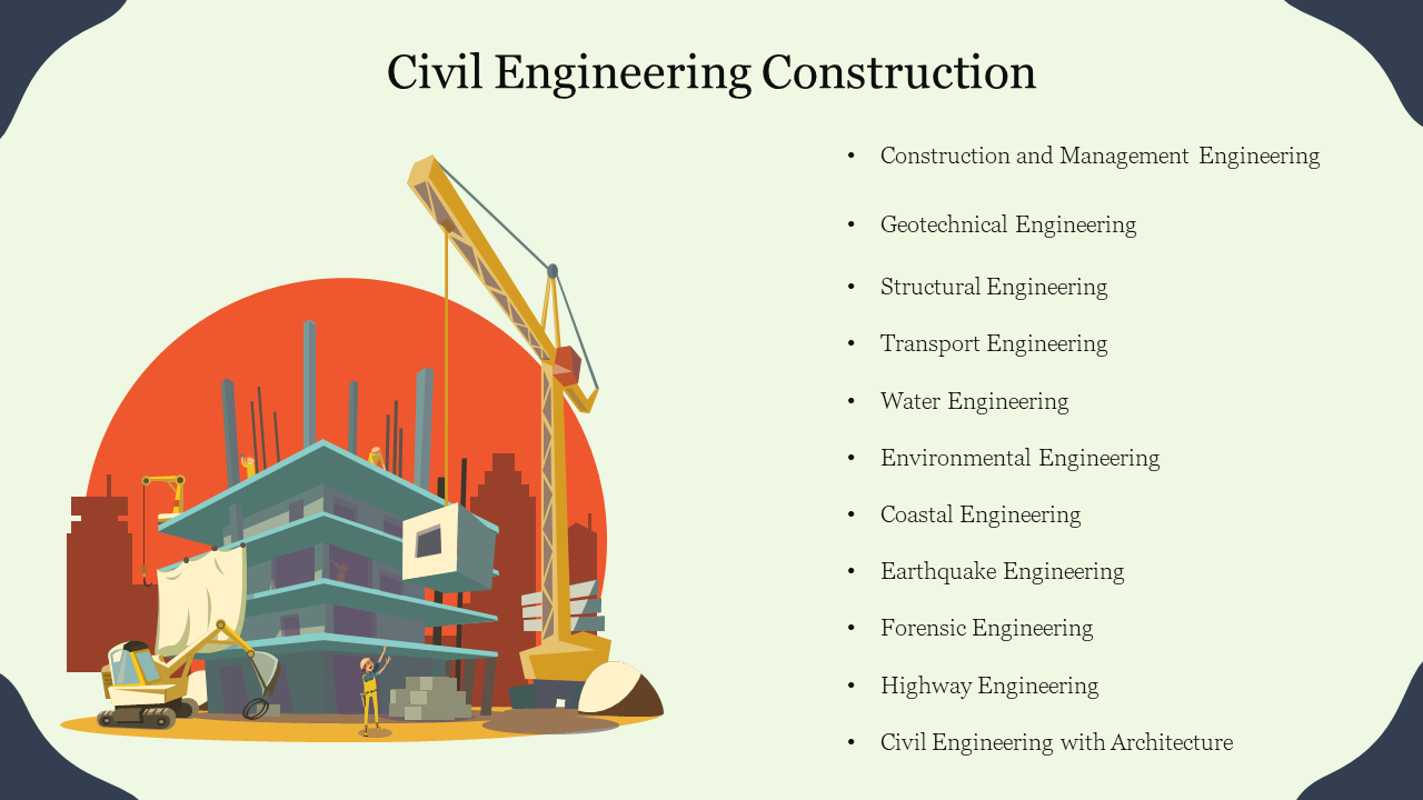 PowerPoint Presentation On Civil Engineering Construction