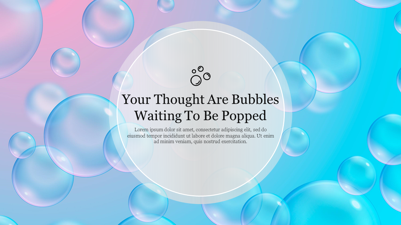 Effective Bubble Design Template Presentation Slide 